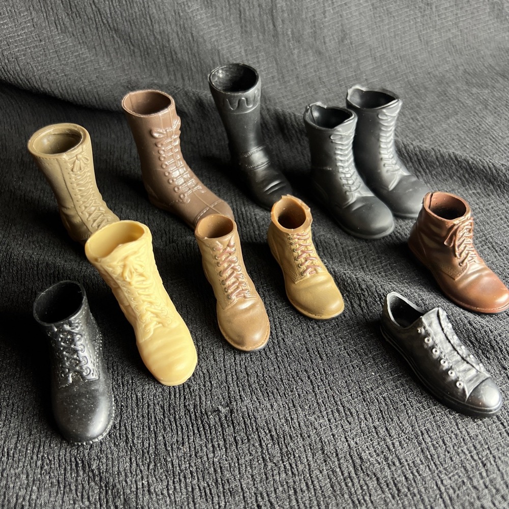 1:6 Scale Single Boots Lot Of 9 GI Joe, Dragon 21st Century